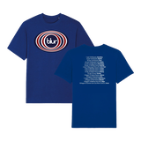 Blur 2023 Tour T-Shirt Blue | Blur Official Store